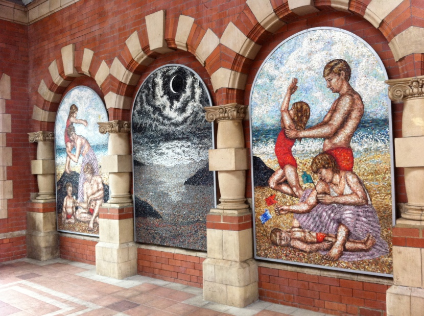 Mosaic at Whitley Bay station